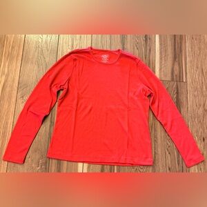 L.L.Bean Bright Red Women's Crewneck Tee